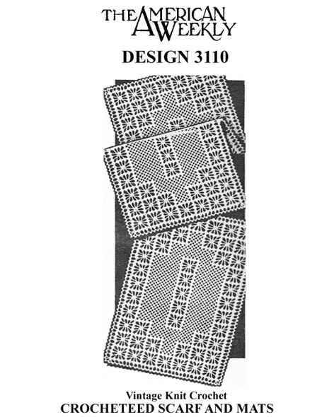 Spiderweb Crochet Runner in No 30 or string