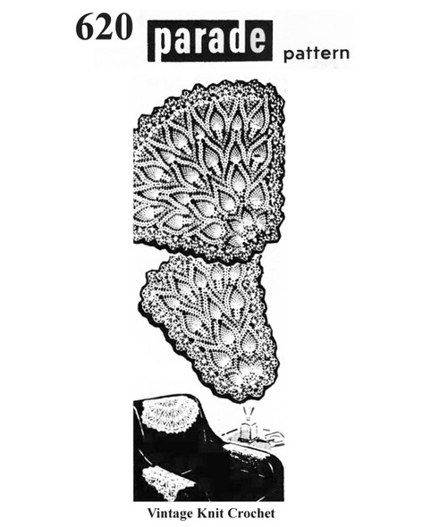 Pineapple Chair Doily Pattern, The Parade No P-620