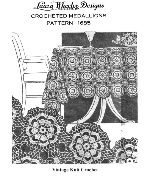 Small round Motif crochet pattern Design 1685