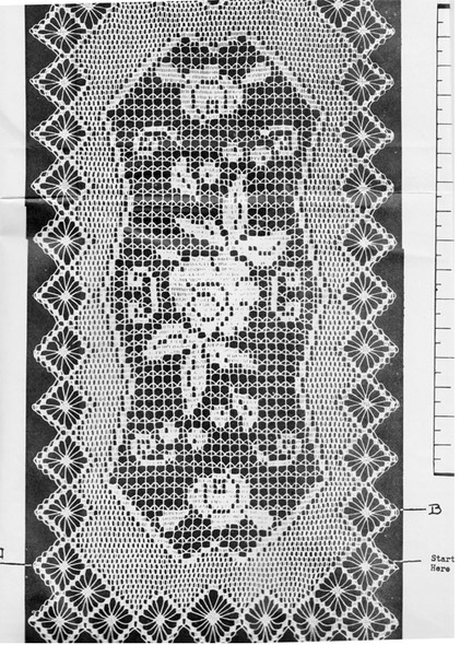 Crochet Runner Pattern illustration