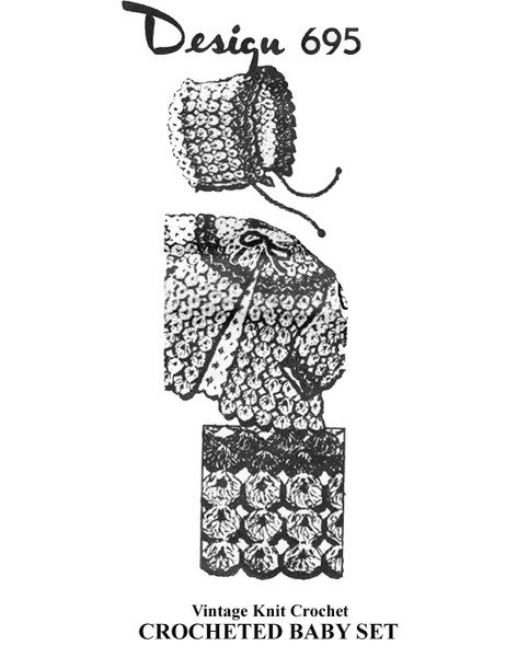 Shell Stitch Baby Sey Pattern Design 695
