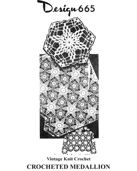 Easy Crochet Star Motif Pattern, Design 665