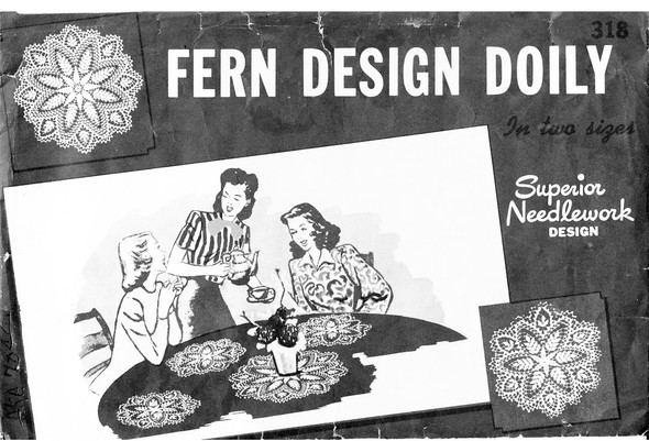 Superior Crochet Doily Pattern No 318 envelope mailer