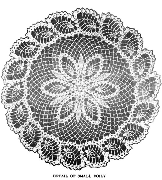 Large Pineapple Crochet Doily