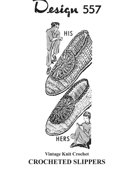 Mens Missees crochet loafer slippers pattern Design 557