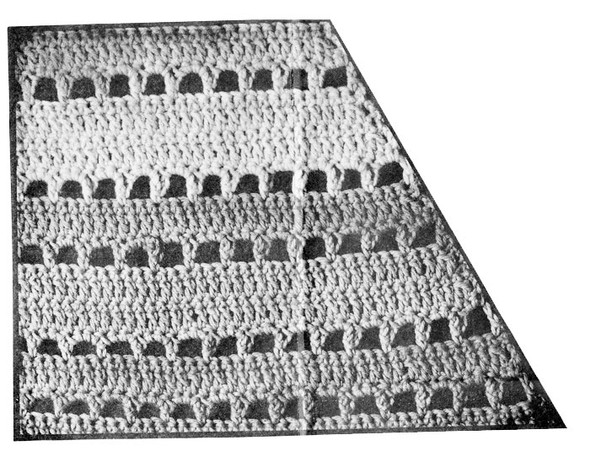 Crochet Skirt Pattern Stitch Illustration