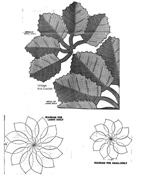 Crochet Leaf Doilies illustration