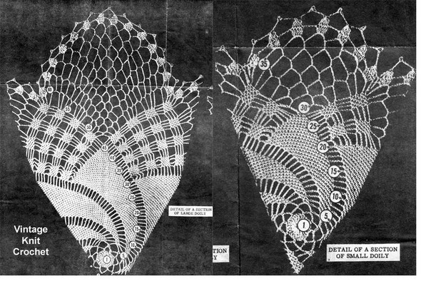 Pinwheel Doilies Pattern Illustration, Laura Wheeler Design 677