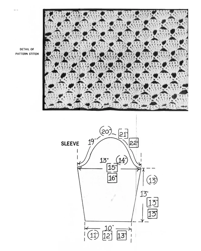 Knit Open Stitch Yoke Shell PDF Pattern