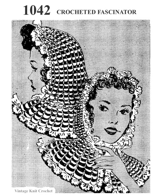 Scalloped Crochet perverze 帽子 Perverze Scalloped Crochet Headdress 帽子