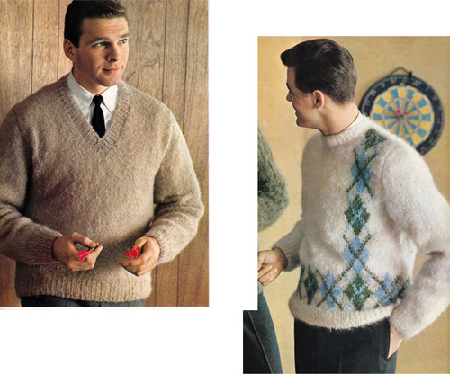 Mans_Knitted_Argyle_Pullover_P