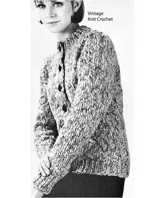 Beginners Knitted Cardigan Pattern