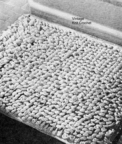 Beginners Crochet Bathroom Rug Pattern in Loop Stitch