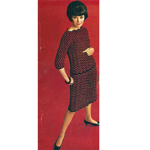 Crochet Pattern Two Piece Ripple Dress S-M-L Crochet Pattern Two Piece Ripple Dress S-M-L