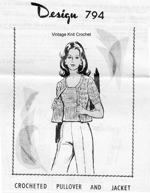 Simple crochet jacket pattern - women jacket Jacqueline - Crealandia