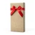 Co-Branded Brown Kraft Retail Carton With Poppy Red Ribbon ÂShown Without Label
