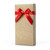 Customised Brown Kraft Retail Carton With Poppy Red Ribbon—Shown Without Label