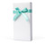 Wholesale Nile Hibiscus - Customised White Kraft Retail Box With Turquoise Bow.