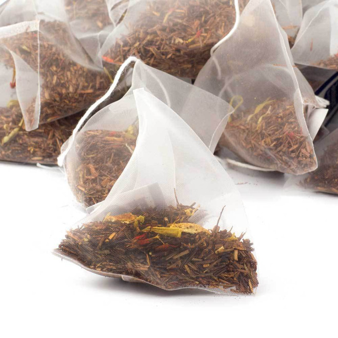 Sunshine Orange Rooibos Tea in Biodegradable Pyramid Tea Bags