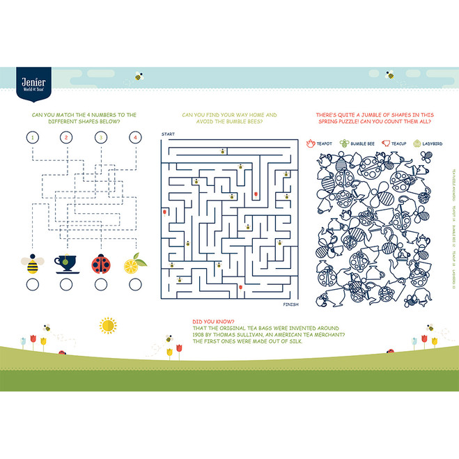 Spring Children's Activity Sheets (Pad with 50 sheets)