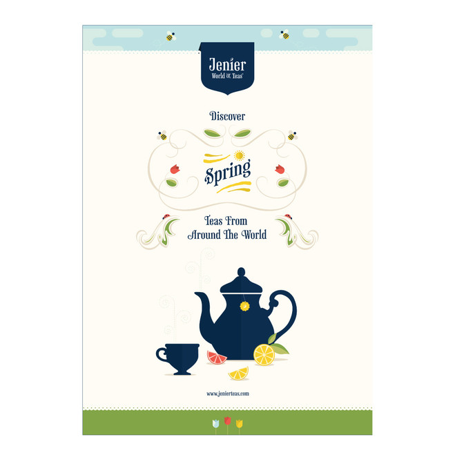 Spring Tea Poster - Size A3