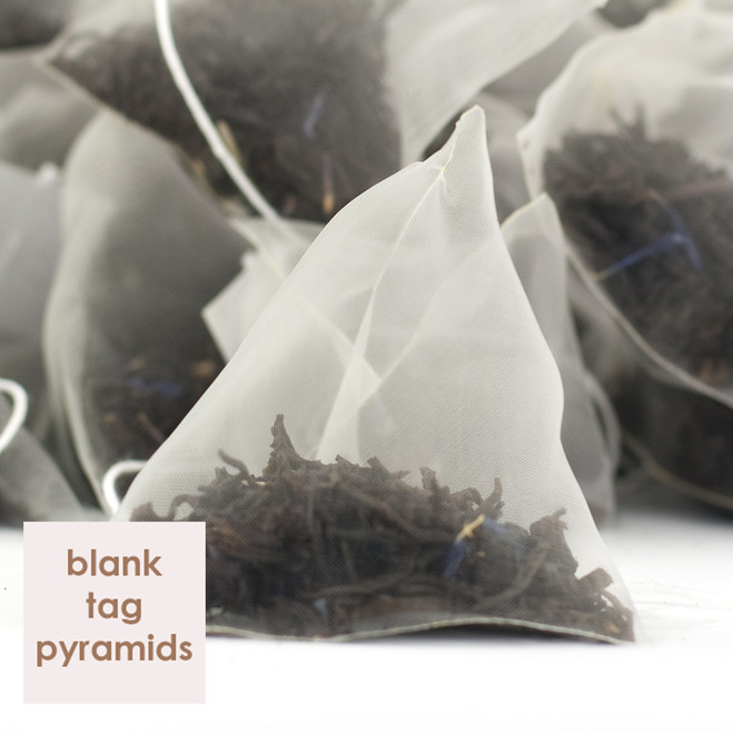 Earl Grey Tea Blank Tag Pyramid Teabags