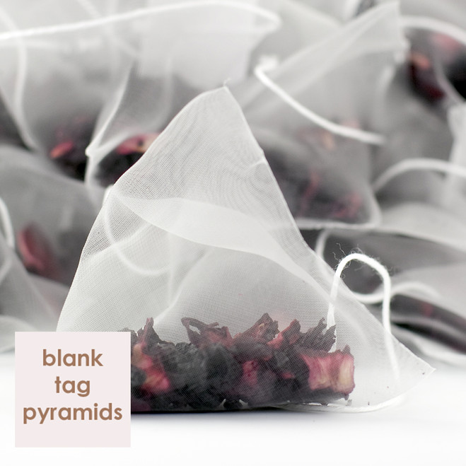Wholesale Delicious Berry Fruit Tea Blank Tag Pyramid Teabags