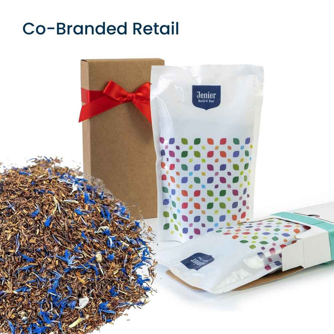 Earl Grey Rooibos - Co-Branded Retail Cartons Example of Loose Leaf Tea Insert