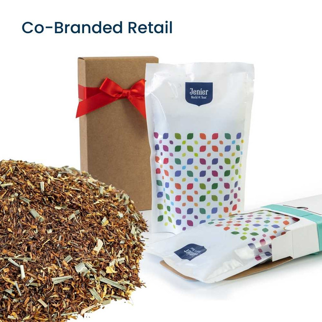 Zesty Lemon Rooibos - Co-Branded Retail Cartons Example of Loose Leaf Tea Insert