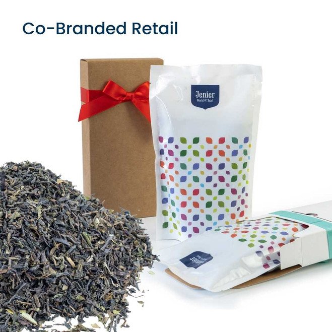 Margaret's Hope Darjeeling - Co-Branded Retail Cartons Example of Loose Leaf Tea Insert