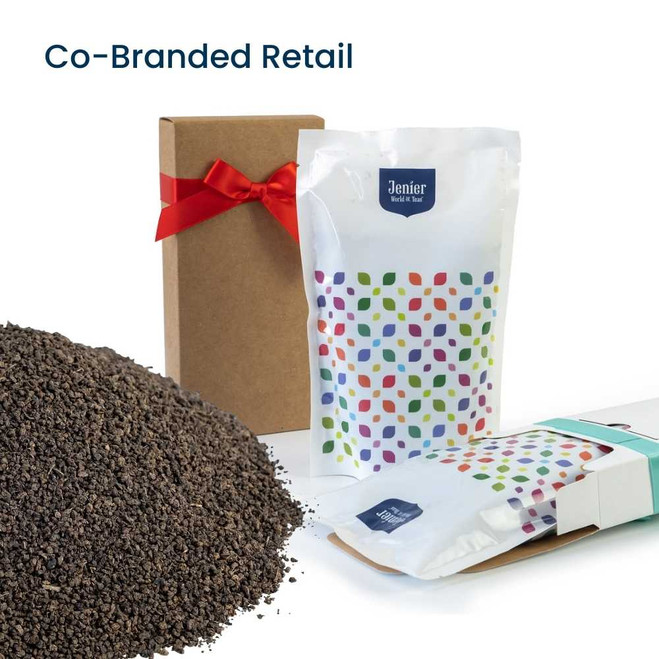 Decaf Irish Breakfast - Co-Branded Retail Cartons Example of Loose Leaf Tea Insert