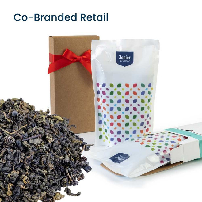 Gunpowder Mint - Co-Branded Retail Cartons Example of Loose Leaf Tea Retail Insert