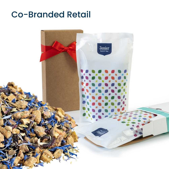 Apple Spiced - Co-Branded Retail Cartons - Example of Jenier Loose Leaf Tea Insert