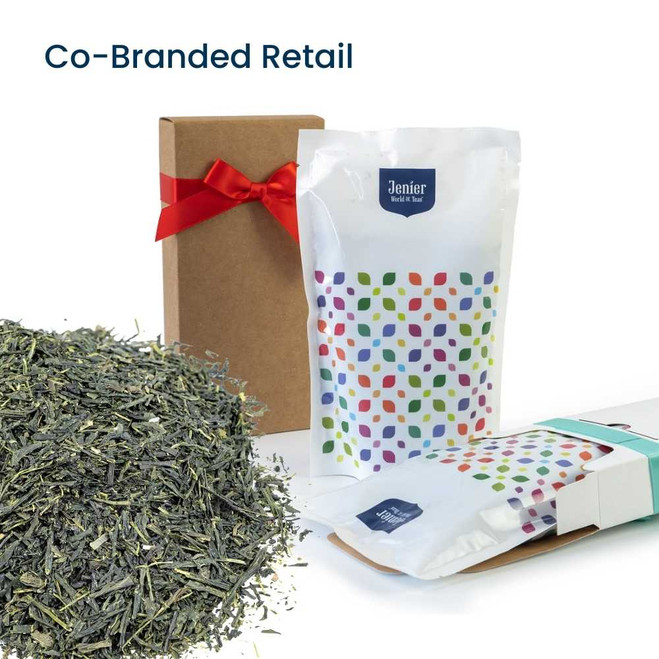 Gyokuro Green Tea - Co-Branded Retail Cartons Example of Loose Leaf Tea Retail Insert