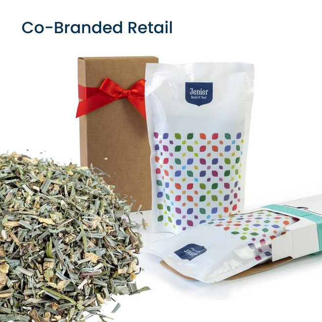 Minshan Ginger Lemon - Co-Branded Retail Cartons Example of Jenier Loose Leaf Tea Insert