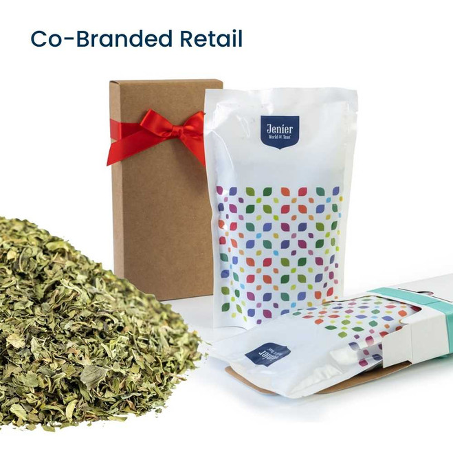 Peppermint Loose Leaves ÃƒÂ¢Ã¢â€šÂ¬Ã¢â‚¬Å“ Co-Branded Retail Cartons Example of Loose Leaf Tea Retail Insert