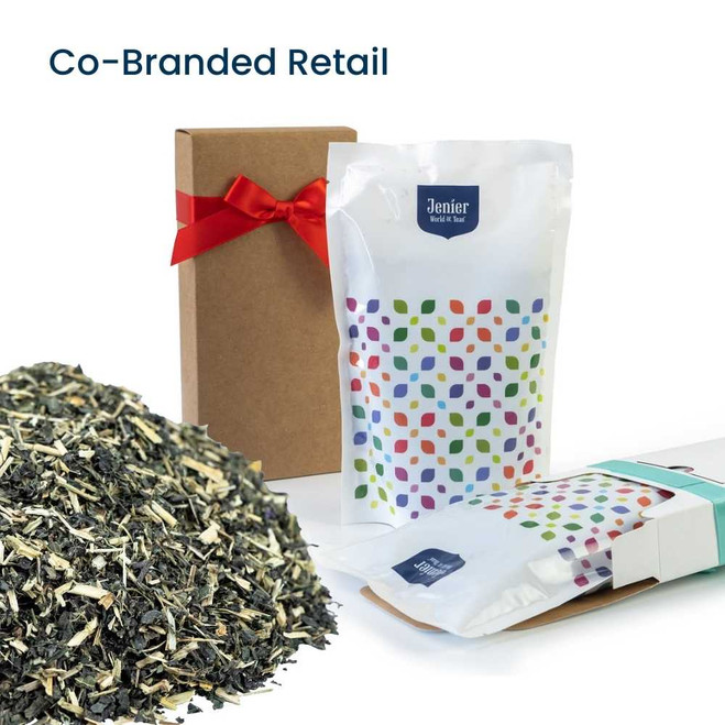 Nettle Leaves - Co-Branded Retail Cartons Example of Jenier Loose Leaf Tea Insert
