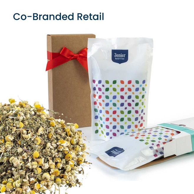 Digestive Diva Loose Tea  - Co-Branded Retail Cartons Example of Jenier Loose Leaf Tea Insert