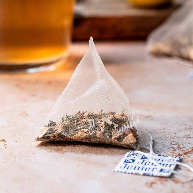 Ginger Root 'n Lemon Lemon Pyramid Tea Bags