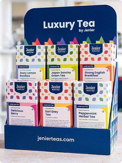 Jenier World Of Teas Stockist - Tea Display Stand