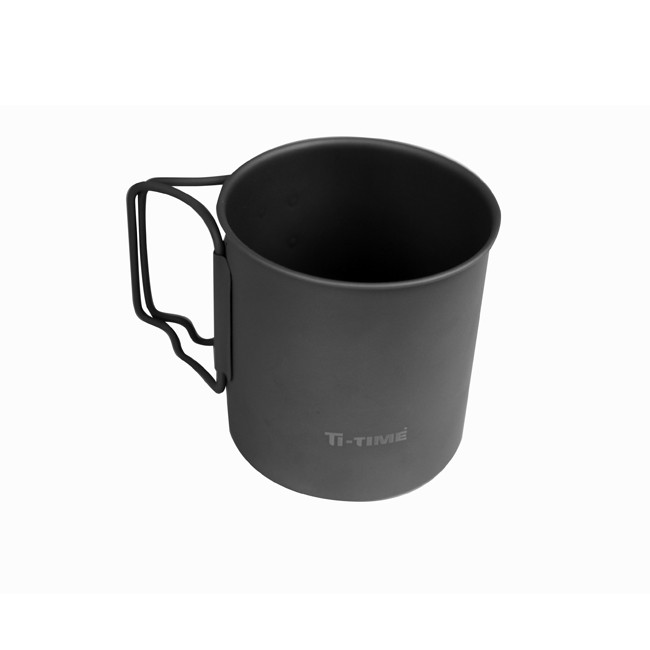 TOAKS Single Wall Titanium Mug with Dark Finish
