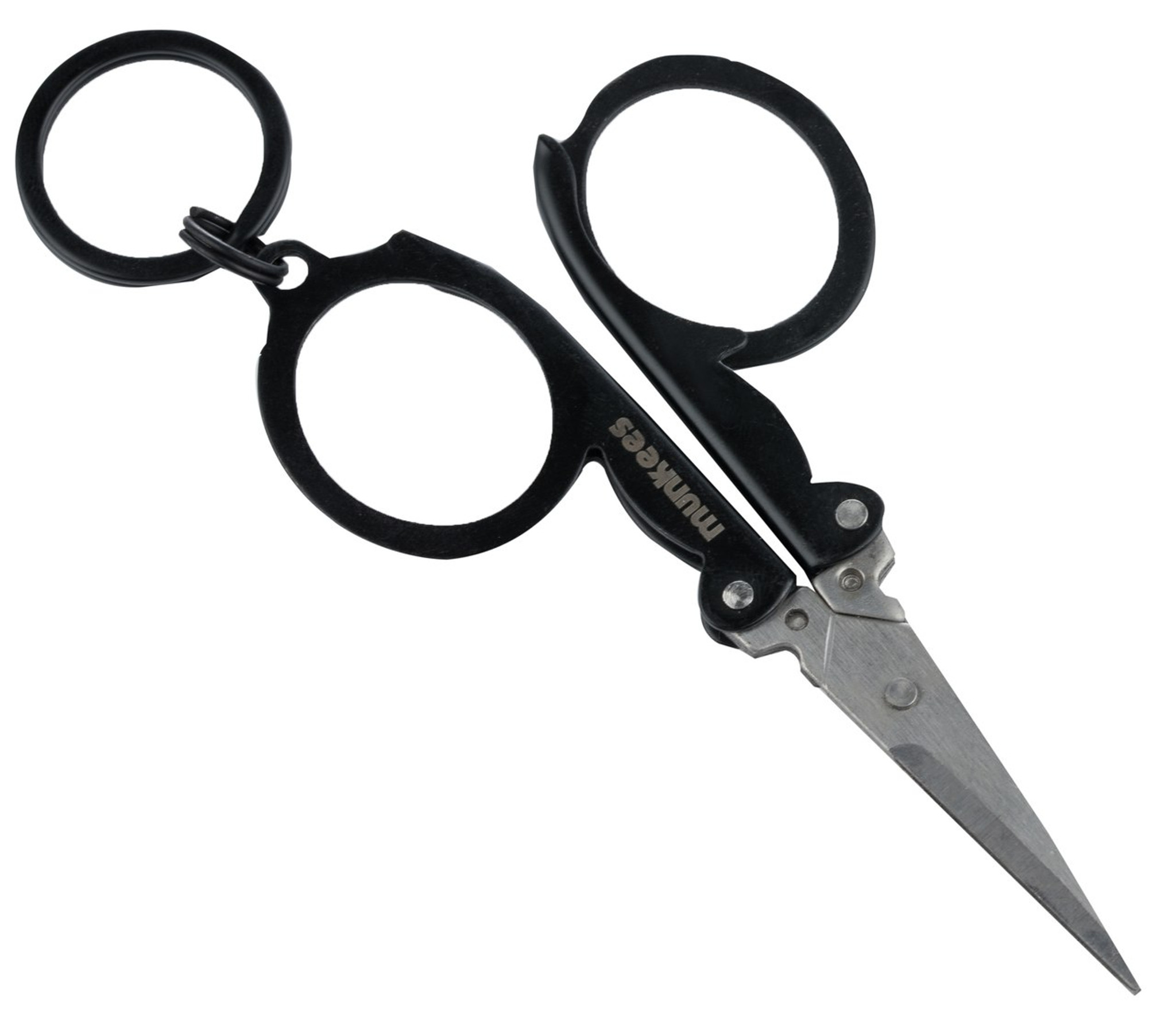 2 Pcs Folding Scissors,Safe Portable Keychain Travel Scissors,Zinc Alloy  Handle Stainless Steel Retractable Knife for Home Office