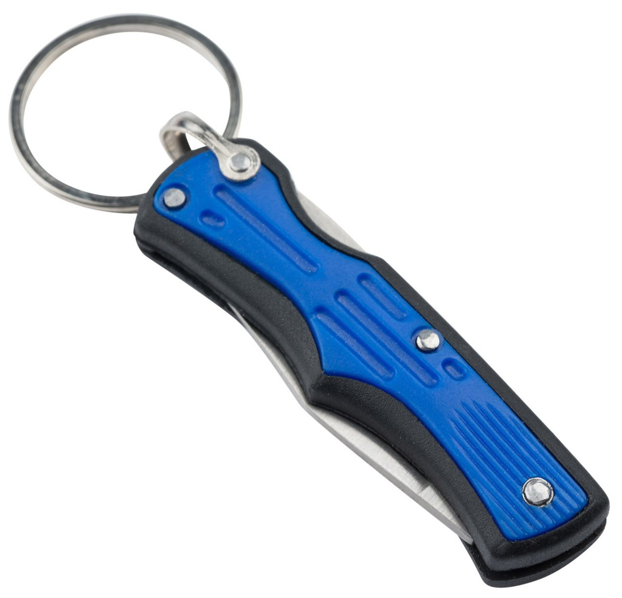 Munkees Mini Folding Scissors Keychain - Stainless Steel Portable &  Foldable Travel Cutter Pocket Key Ring - Small Key Chain, Scissor Tool for