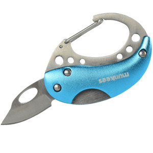 Mini Carabiner Knife, Blue