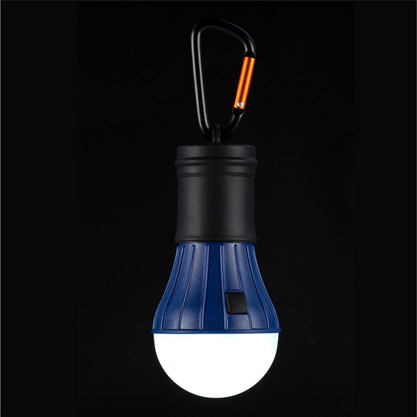 Blue LED Tent Lamp with Carabiner