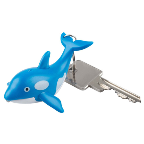 Whale LED Flashlight Keychain