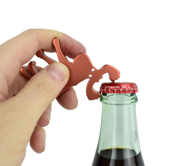 Moose Bottle Opener Keychain