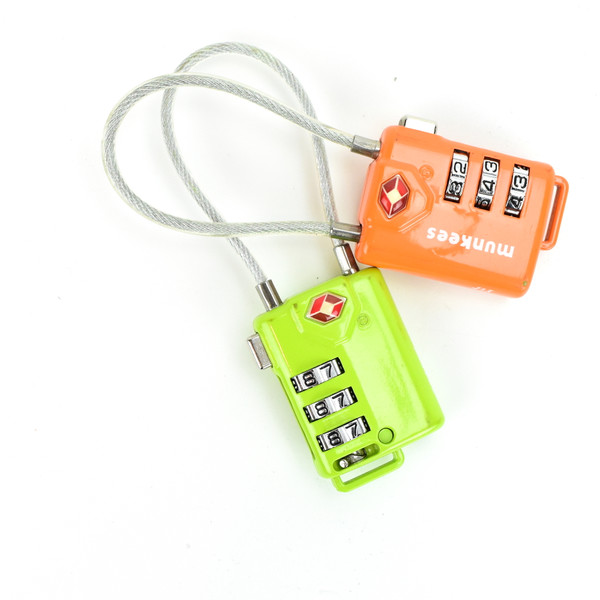Green and Orange TSA Lock