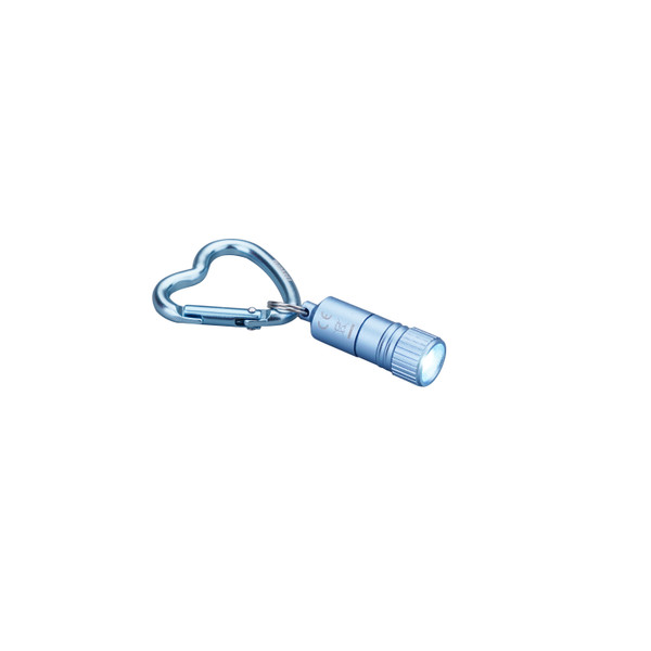 Blue Mini LED w/Heart Carabiner