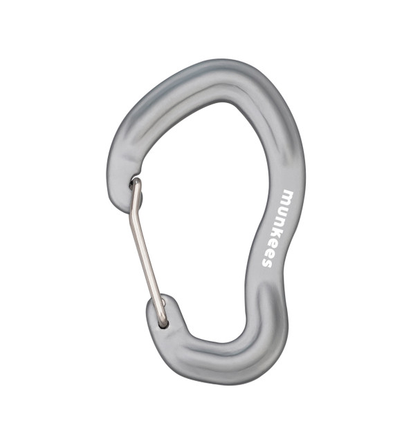 Grey Forged Biner w/ Wiregate 75mm